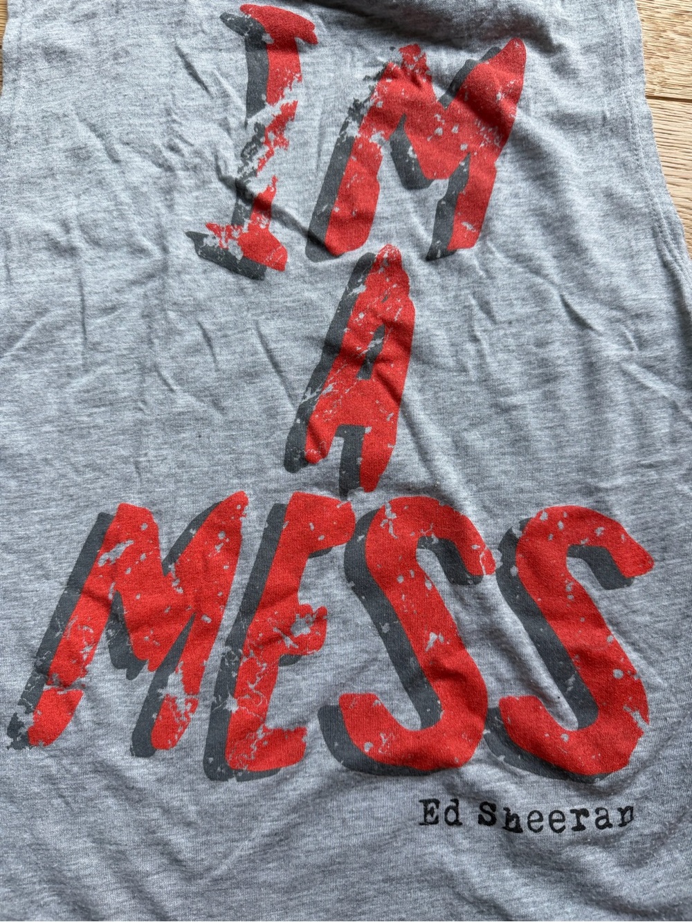 Ed Sheeran “I’m A Mess” Graphic Muscle Tank Top - S - Picture 3 of 9